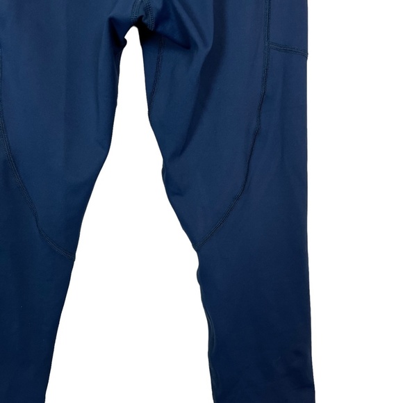 ZYIA ACTIVE Navy Blue Cropped Skinny Leggings Yoga Pants Pockets Workout 8 / 10 - Picture 4 of 16